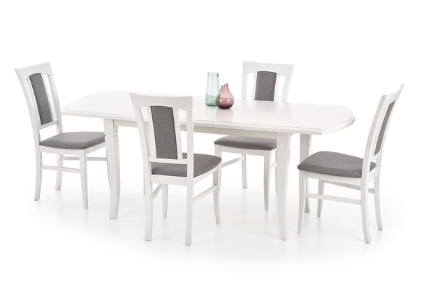 Sedia da pranzo in tessuto Korinne Grigio (7)