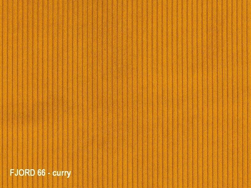 Sedia da pranzo in tessuto Miley Giallo (3)