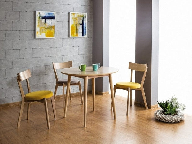 Sedia da pranzo in tessuto Nellia Grigio (1)