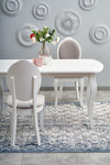 Sedia da pranzo in tessuto Velda Grigio (3)