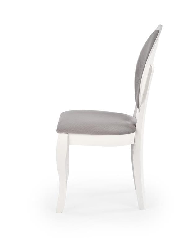 Sedia da pranzo in tessuto Velda Grigio (7)