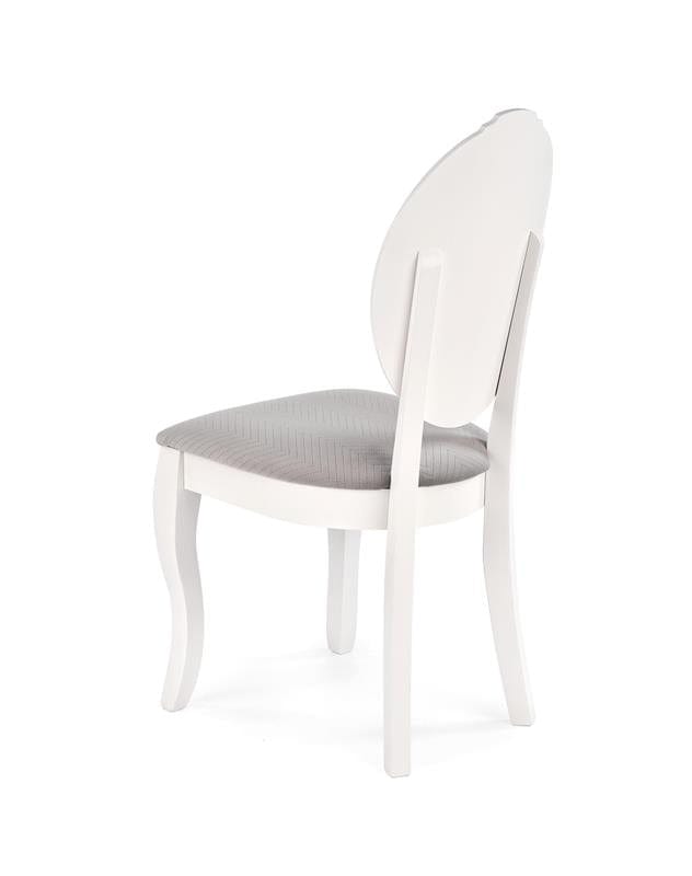 Sedia da pranzo in tessuto Velda Grigio (8)
