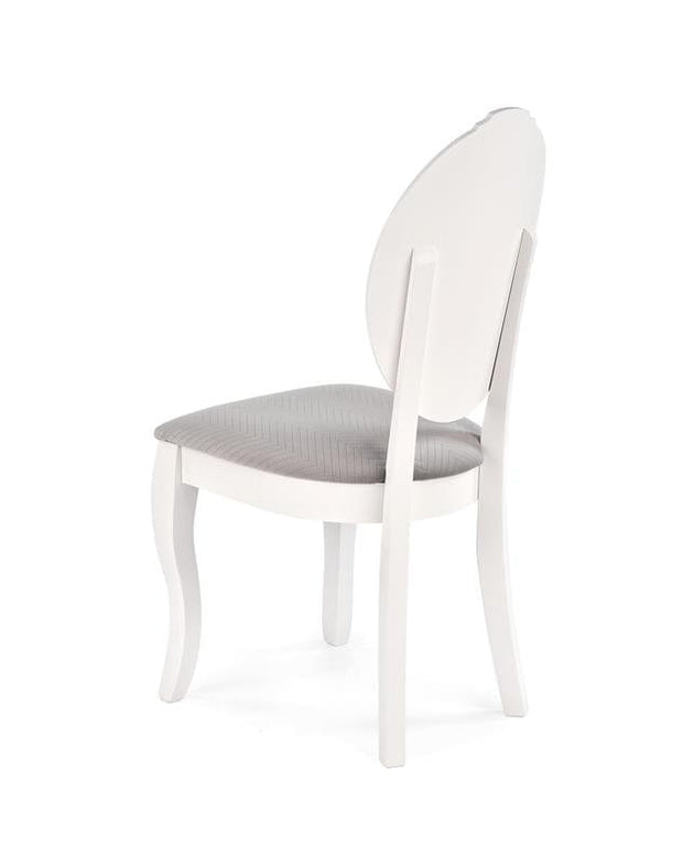 Sedia da pranzo in tessuto Velda Grigio (8)