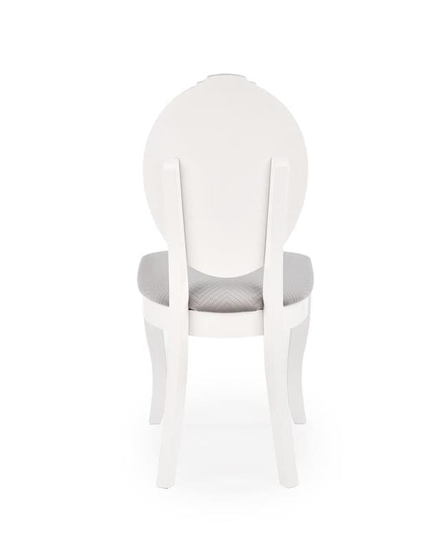 Sedia da pranzo in tessuto Velda Grigio (9)