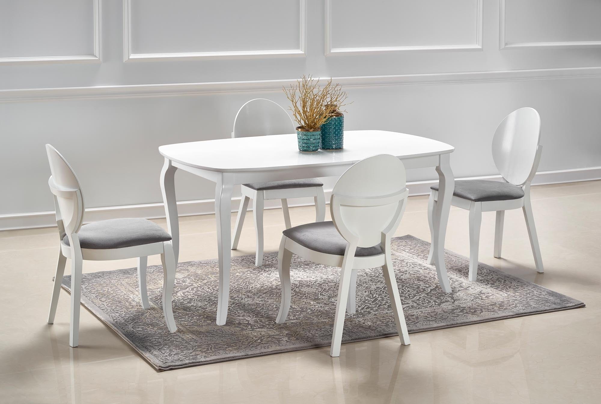 Sedia da pranzo in tessuto Verity Grigio (3)