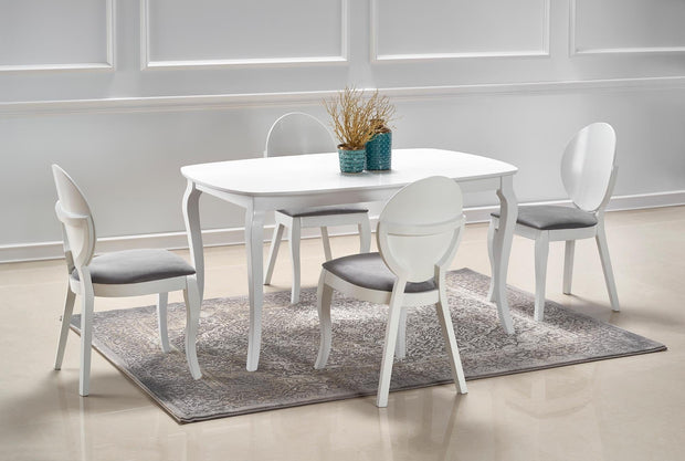Sedia da pranzo in tessuto Verity Grigio (3)