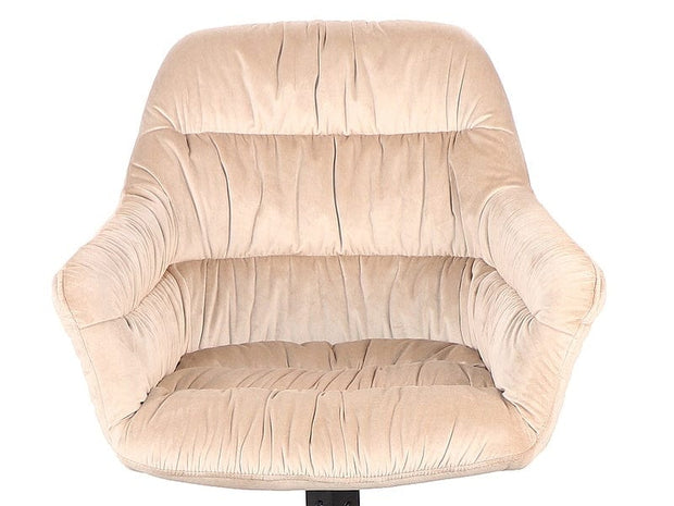 Sedia da pranzo in velluto Astrela Beige (2)