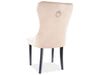 Sedia da pranzo in velluto Aubrey Beige (2)