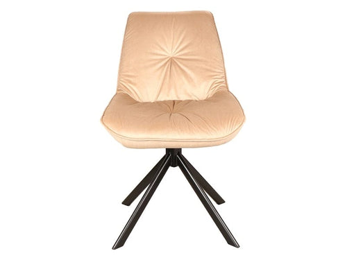 Sedia da pranzo in velluto Bogoda I Beige (1)