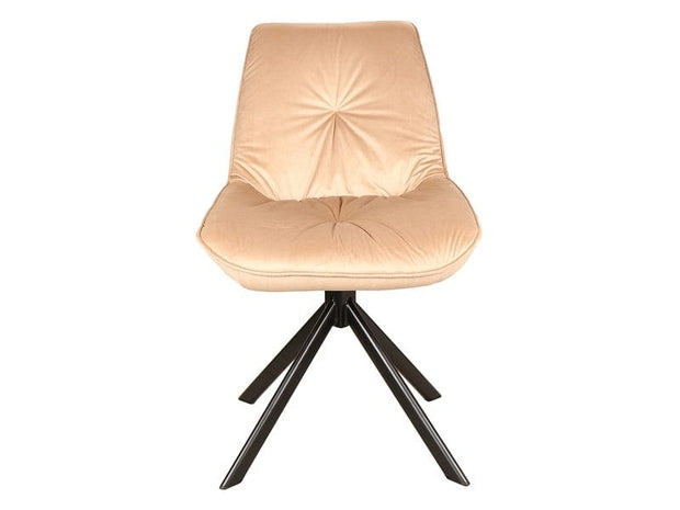 Sedia da pranzo in velluto Bogoda I Beige (1)