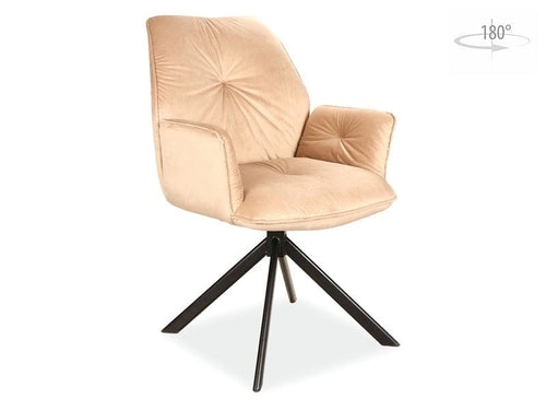 Sedia da pranzo in velluto Bogoda II Beige