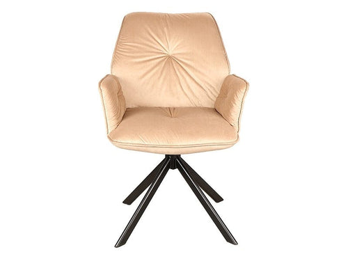 Sedia da pranzo in velluto Bogoda II Beige (1)