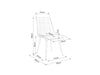 Sedia da pranzo in velluto Chase Beige (1)