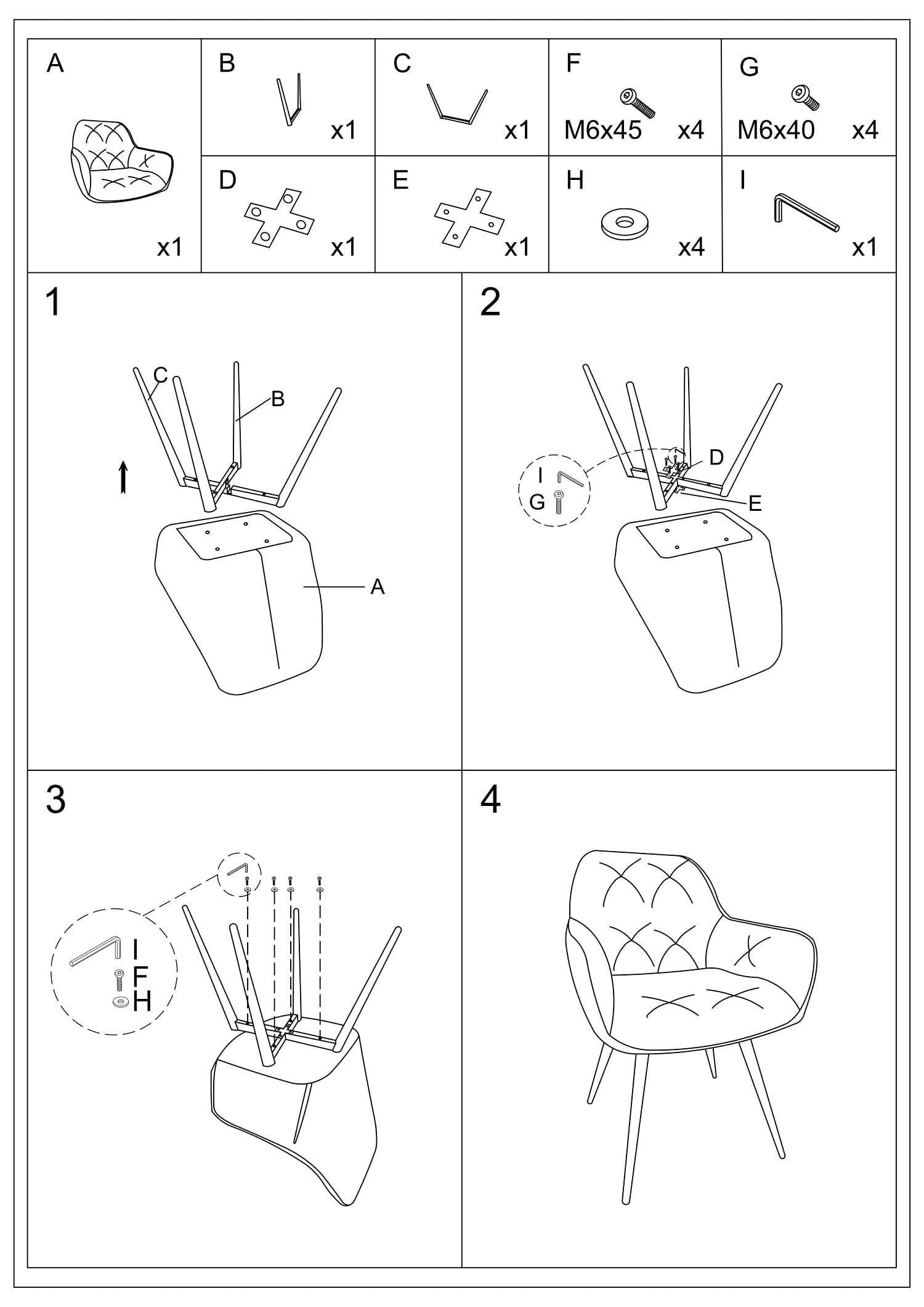 Sedia da pranzo in velluto Clyde Matt Turchese (2)