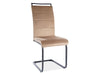 Sedia da pranzo in velluto Han-441 Beige
