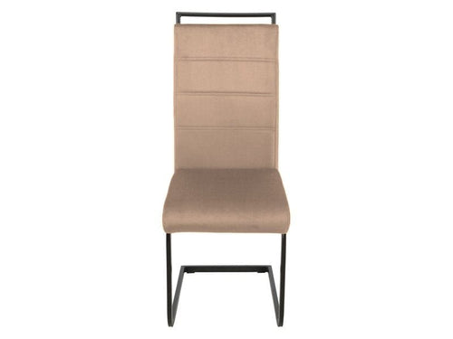 Sedia da pranzo in velluto Han-441 Beige (1)