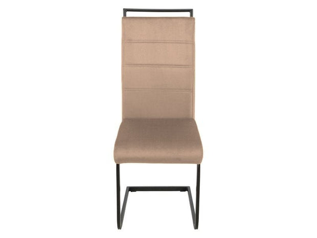 Sedia da pranzo in velluto Han-441 Beige (1)