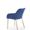 Sedia da pranzo in velluto Kai-306 Blu (8)