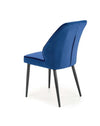 Sedia da pranzo in velluto Kai-432 Blu (3)