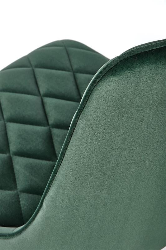 Sedia da pranzo in velluto Kai-450 Verde (7)