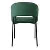 Sedia da pranzo in velluto Kai-455 Verde (3)