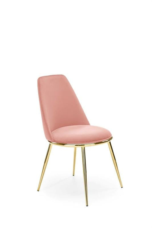 Sedia da pranzo in velluto Kai-460 Rosa