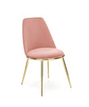 Sedia da pranzo in velluto Kai-460 Rosa (7)