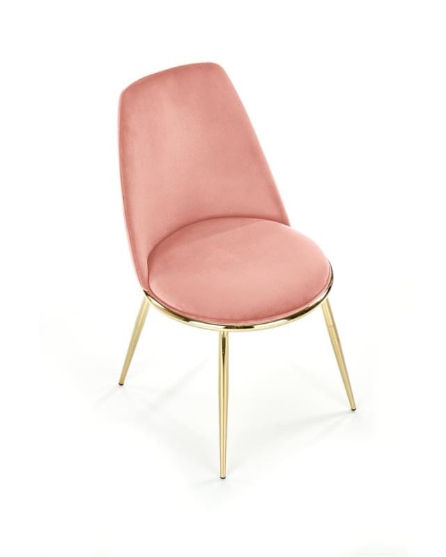 Sedia da pranzo in velluto Kai-460 Rosa (8)