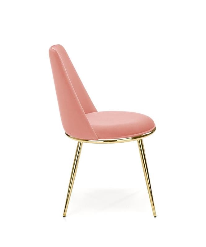Sedia da pranzo in velluto Kai-460 Rosa (11)