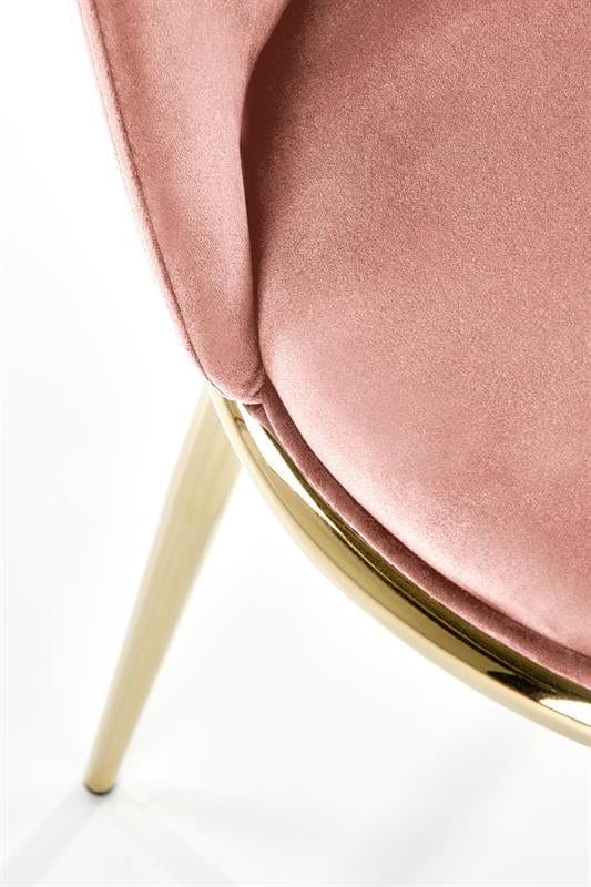 Sedia da pranzo in velluto Kai-460 Rosa (14)