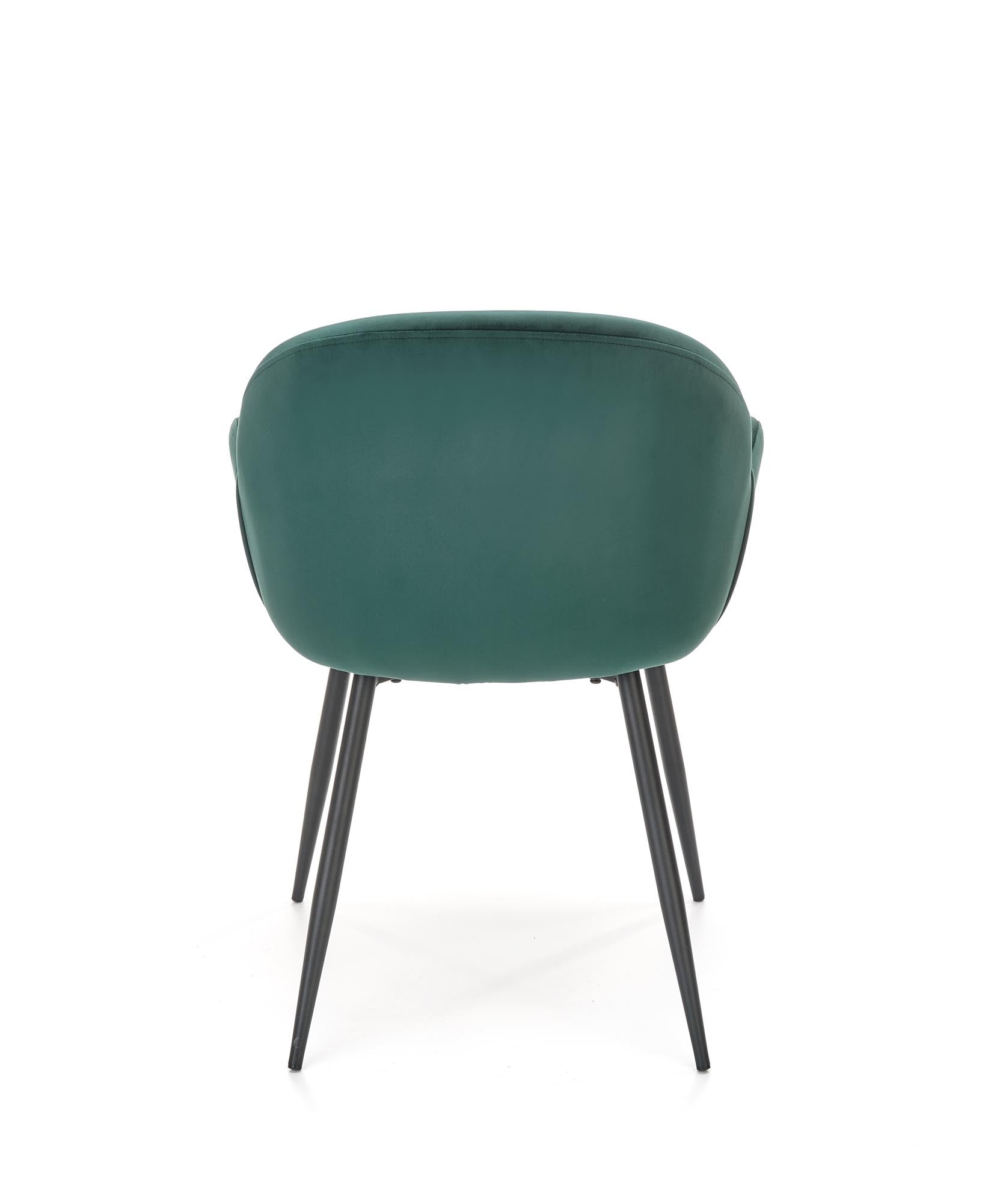Sedia da pranzo in velluto Kai-480 Verde (4)