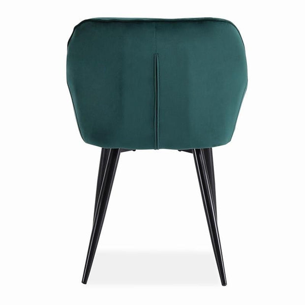 Sedia da pranzo in velluto Kai-487 Verde (2)