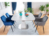 Sedia da pranzo in velluto Lilibet Blu (3)