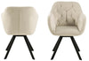 Sedia da pranzo in velluto Lola Beige (4)