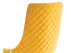 Sedia da pranzo in velluto Pirro Giallo (2)