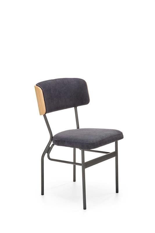 Sedia da pranzo in velluto Samart Grigio (8)