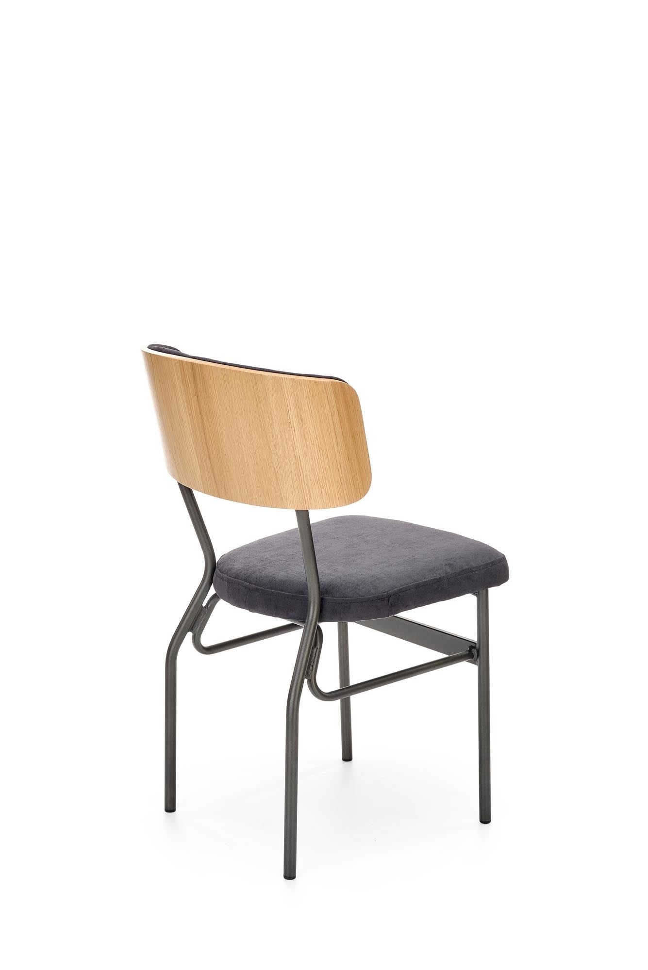 Sedia da pranzo in velluto Samart Grigio (13)