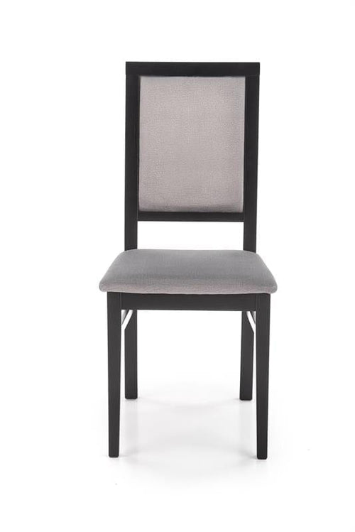 Sedia da pranzo in velluto Sylvie I Grigio (1)