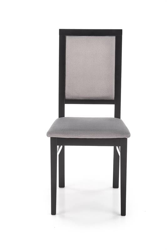 Sedia da pranzo in velluto Sylvie I Grigio (1)