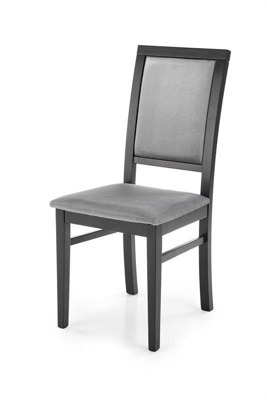 Sedia da pranzo in velluto Sylvie I Grigio (2)