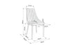 Sedia da pranzo in velluto Trisha B Beige (1)