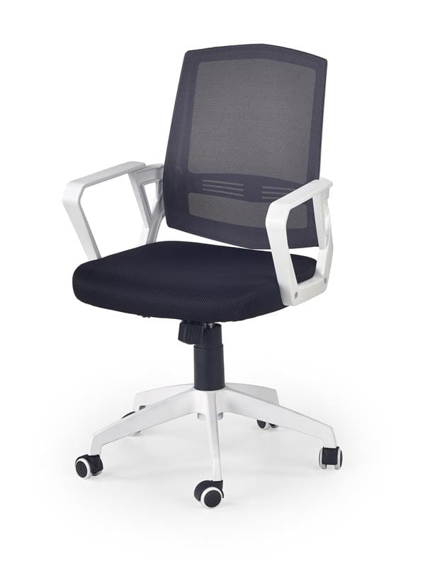 Sedia da ufficio Ashkon Bianco e Nero