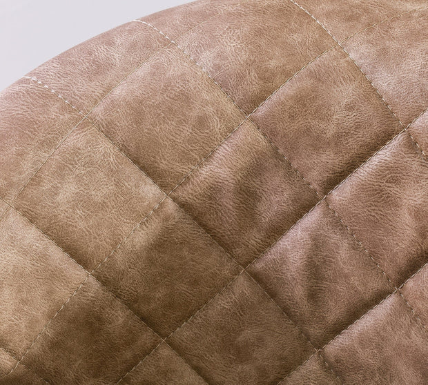 Sedia da ufficio imbottita in ecopelle, Relax Brown, l61xL54xH88-95 cm (3)