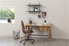 Sedia da ufficio in ecopelle Winslow Marrone (1)