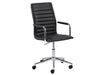 Sedia da ufficio in ecopelle Winslow Nero