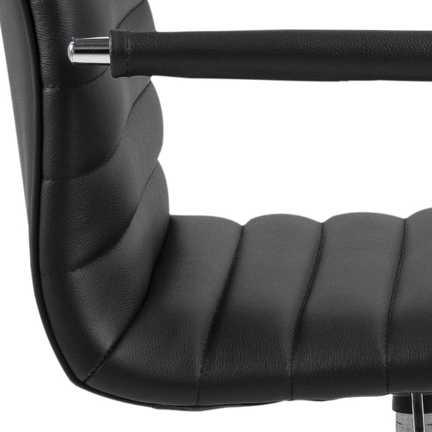 Sedia da ufficio in ecopelle Winslow Nero (5)