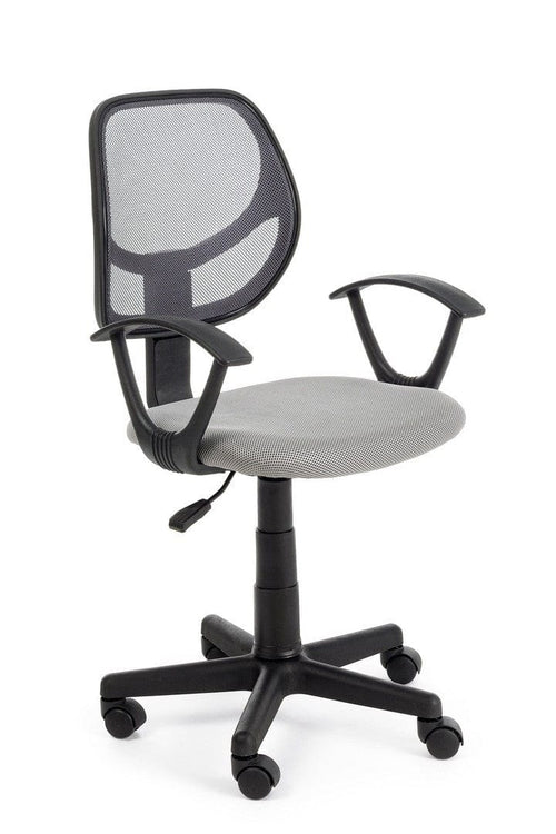 Sedia da ufficio in tessuto Ella Grigio
