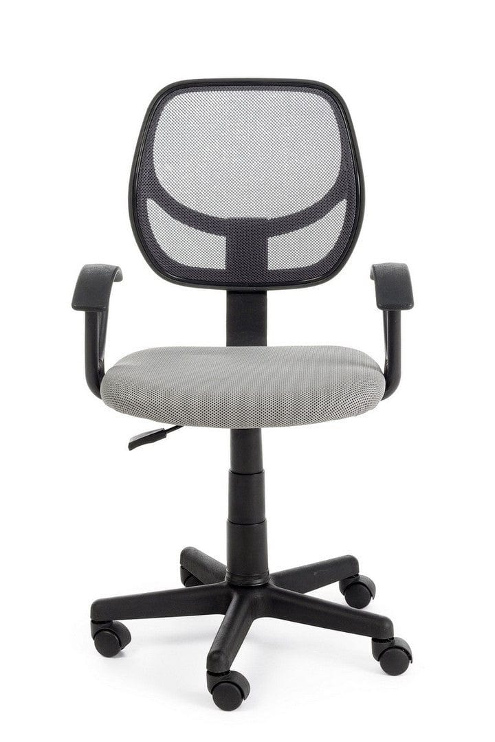 Sedia da ufficio in tessuto Ella Grigio (1)