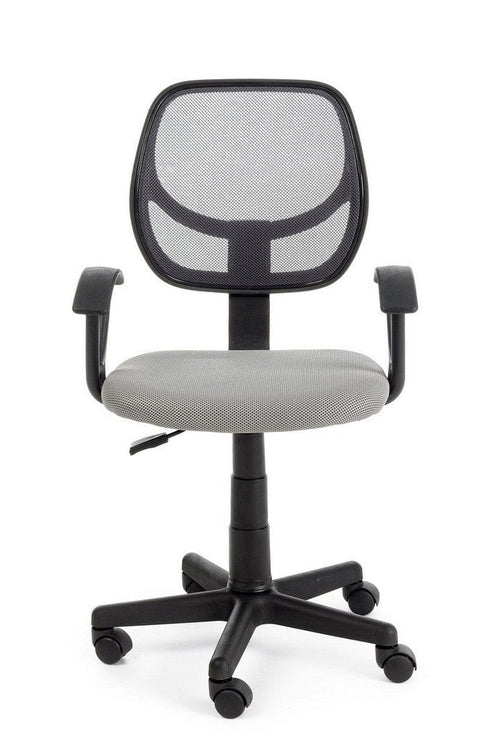Sedia da ufficio in tessuto Ella Grigio (1)
