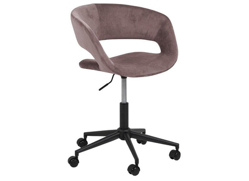 Sedia da ufficio in tessuto Grace Rosa